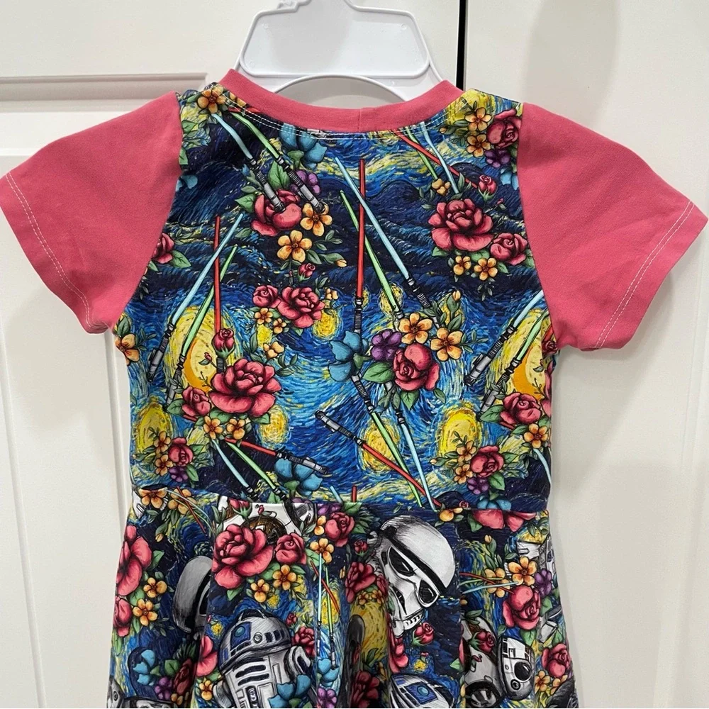 Star Wars Girls Dress Size 5. Little Stitches Shop on Etsy. Custom. Fit & Flare